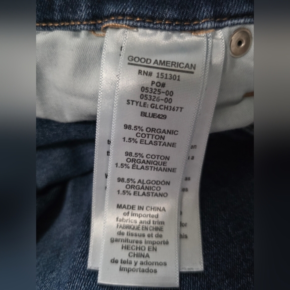 Good American Distressed Crop Jeans - Picture 6 of 6